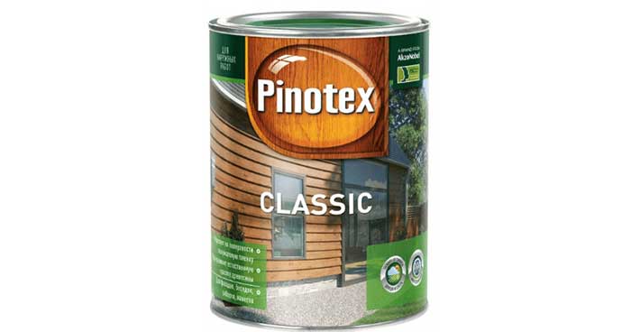 PINOTEX CLASSIC пропитка для защиты древесины 9л орех