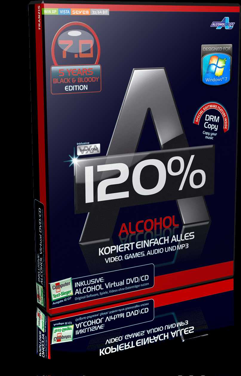 Преимущества Alcohol 120: