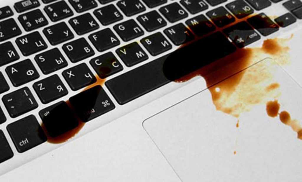 Как восстановить работоспособность ноутбука, если клавиатура пострадала от залития.