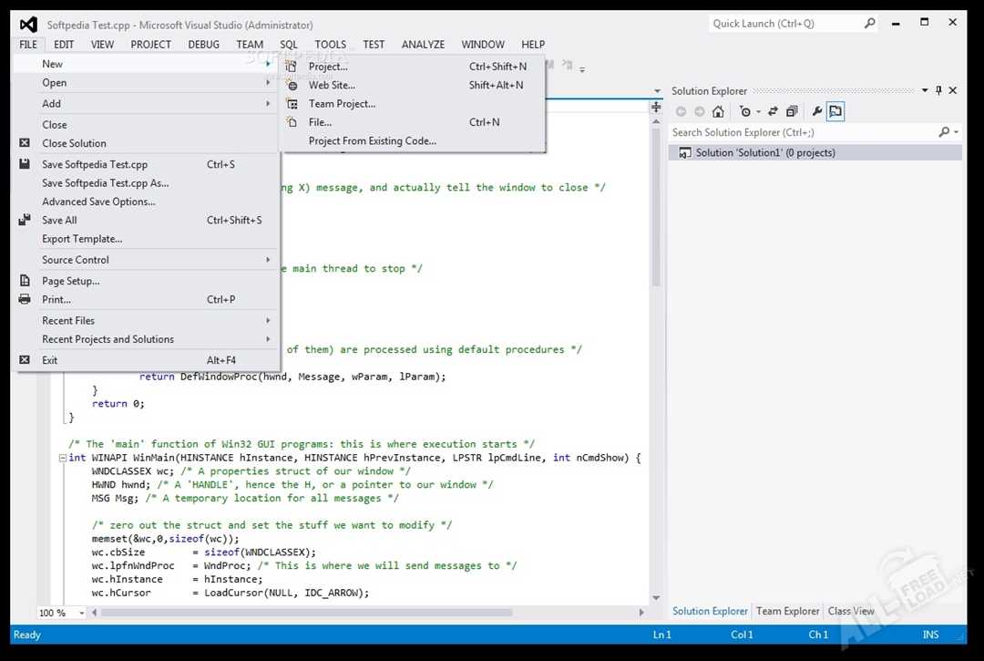 Разработка программ на Microsoft Visual C