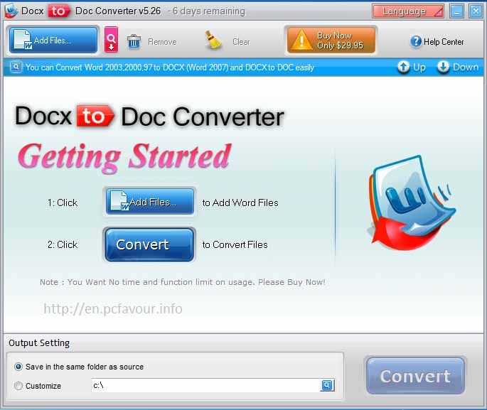 Конвертирование файла .docx в .doc с помощью онлайн-сервисов