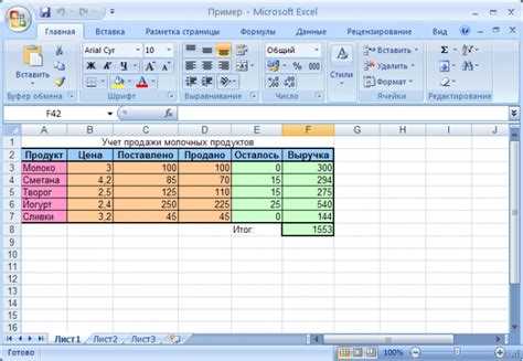 Сложение и вычитание чисел в Excel