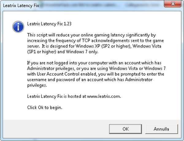 Программа Leatrix Latency Fix 3.00 для ОС Windows 7