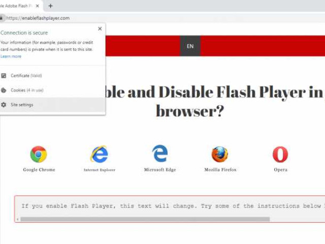 Как включить плагин Adobe Flash Player в браузере