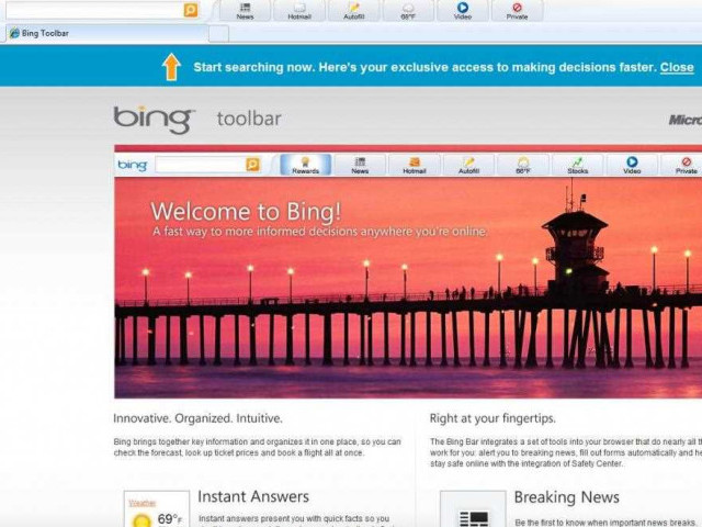 Что такое Bing Bar