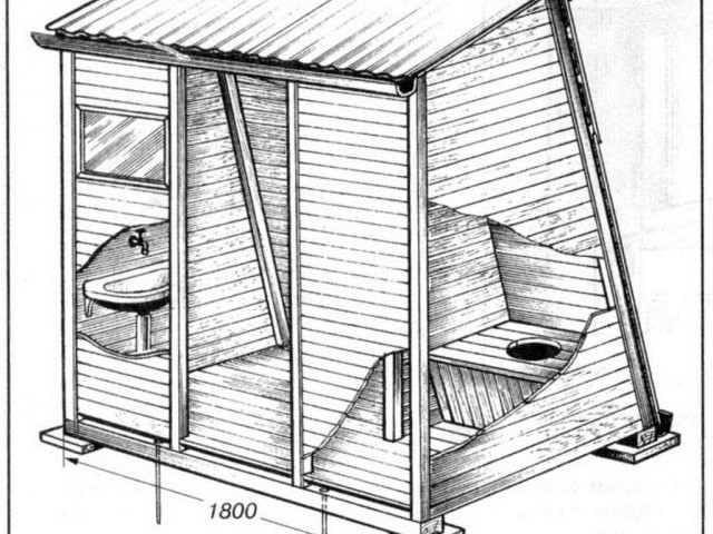 Как построить дачный туалет своими руками: подробные чертежи и фотоинструкция