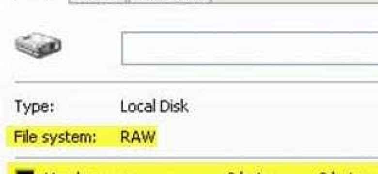 Как вернуть NTFS из файловой системы RAW