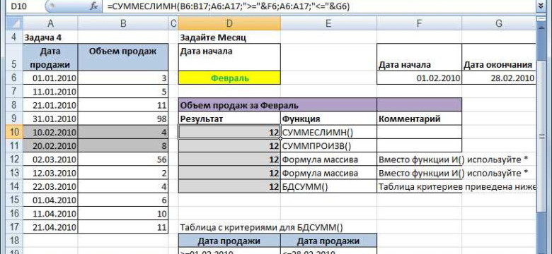 Формула с несколькими условиями в Excel: примеры и применение