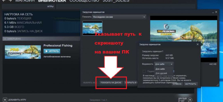 Где найти скриншоты Steam?