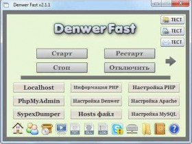 Локальный сервер Denwer и его использование
