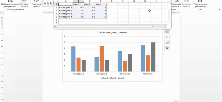 Диаграммы в ворде: полезные инструкции для создания