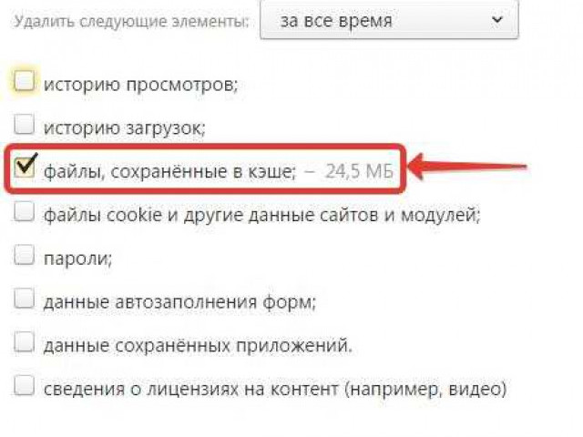 Как очистить кеш браузера Яндекс