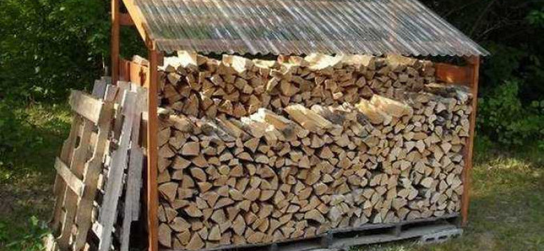 Поленница для дров своими руками: подробная инструкция и фото