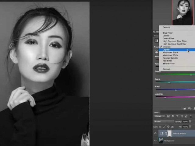 Как сделать черно-белое изображение в Photoshop