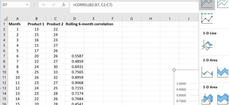Как использовать корреляцию в Excel?