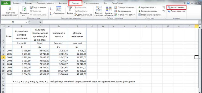 Линейная регрессия в Excel: основы, примеры и руководство
