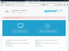 Установка Opencart