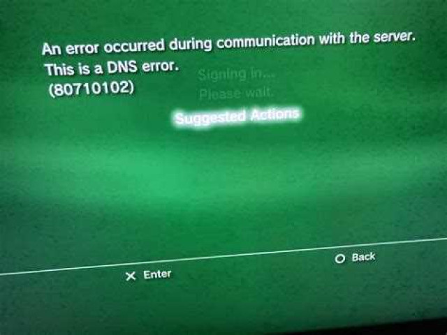 Ошибка DNS 80710102 на PS3: как исправить
