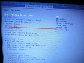 Как отключить Secure Boot?