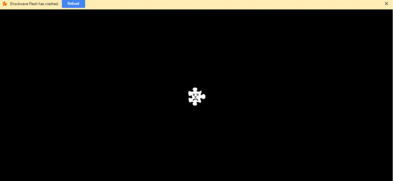 Ошибка "Shockwave flash перестал работать"