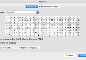 Специальные символы в Microsoft Word