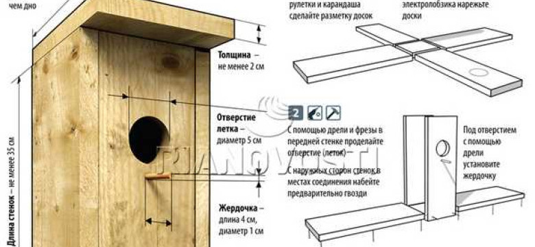 Как сделать скворечник своими руками из дерева: подробная инструкция и готовые чертежи