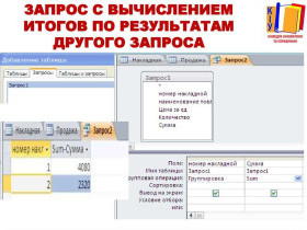 Создание запросов в Access