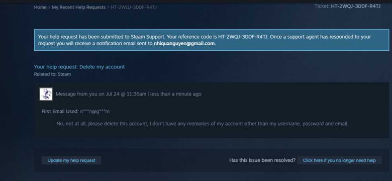 У вас украли аккаунт Steam? Обратитесь в службу поддержки!