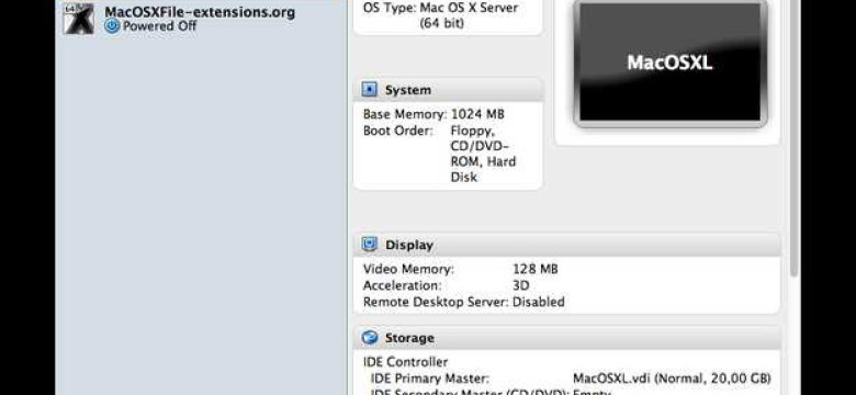 Установка macOS на VirtualBox