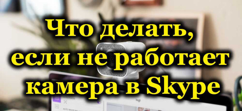 Камера в Skype не работает: возможные причины и решения проблемы