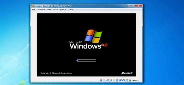 Виртуальная машина Virtualbox с операционной системой Windows XP