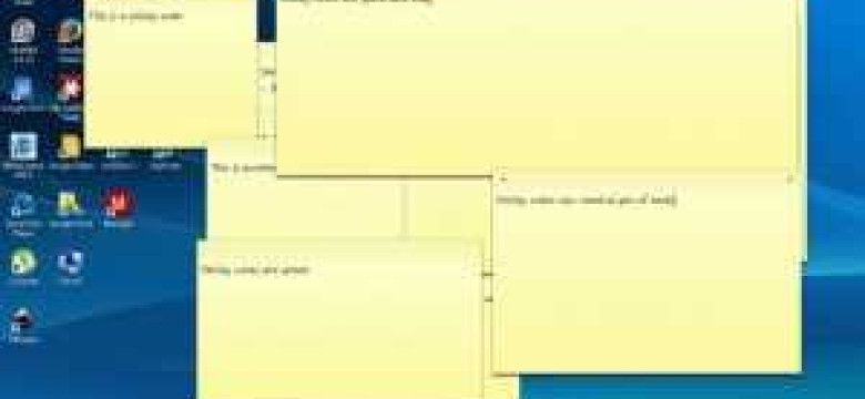 Как использовать заметки на рабочий стол в Windows 10: полезные советы и инструкции