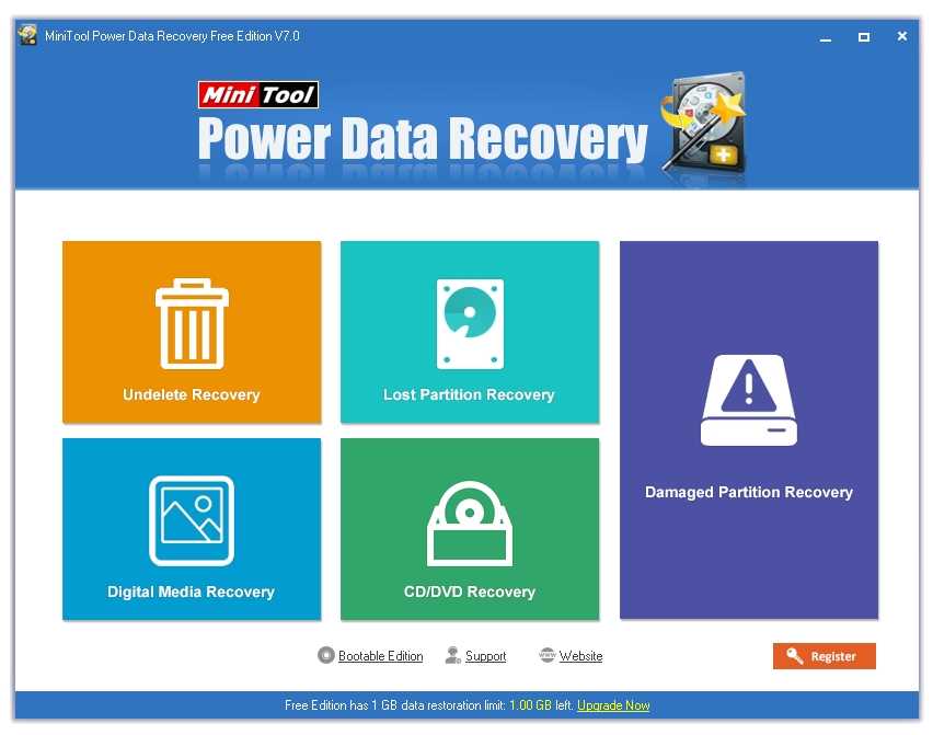 Загрузить Minitool Power Data Recovery бесплатно