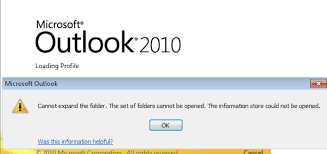 Ошибка при обновлении Outlook