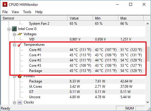 Утилита для контроля температуры ЦП и GPU