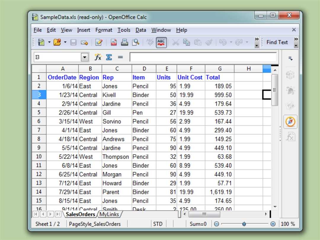 Построить базу данных в Excel