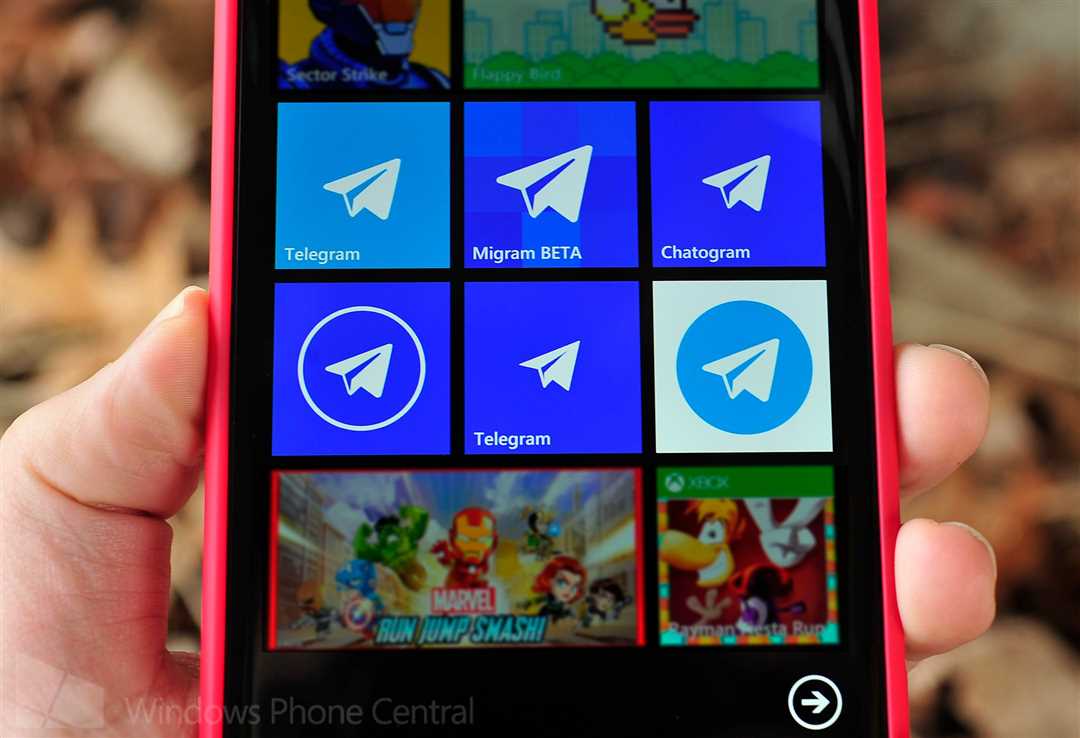 Телеграмм для Windows Phone