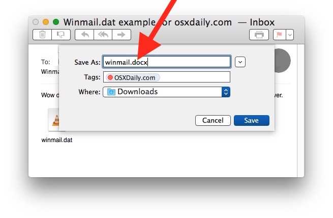 Как открыть файл winmail.dat