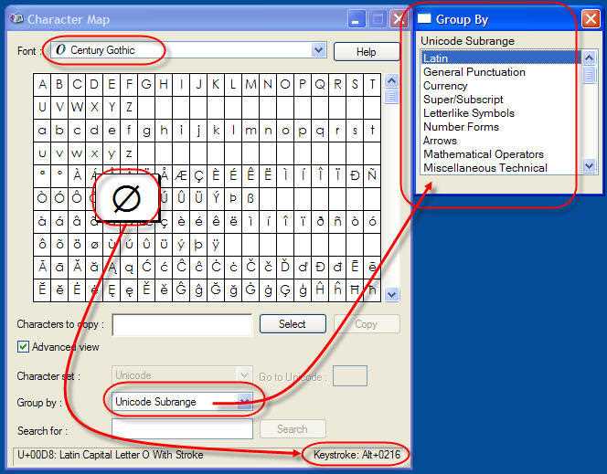 Символ диаметра в AutoCAD